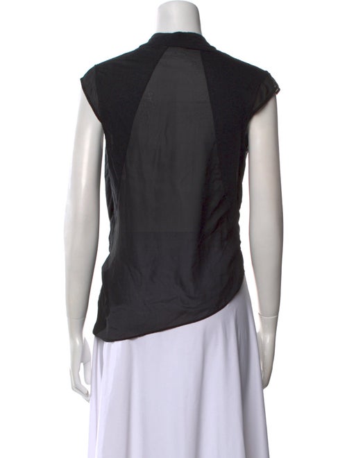 Helmut Lang Cowl Neck Short Sleeve Top