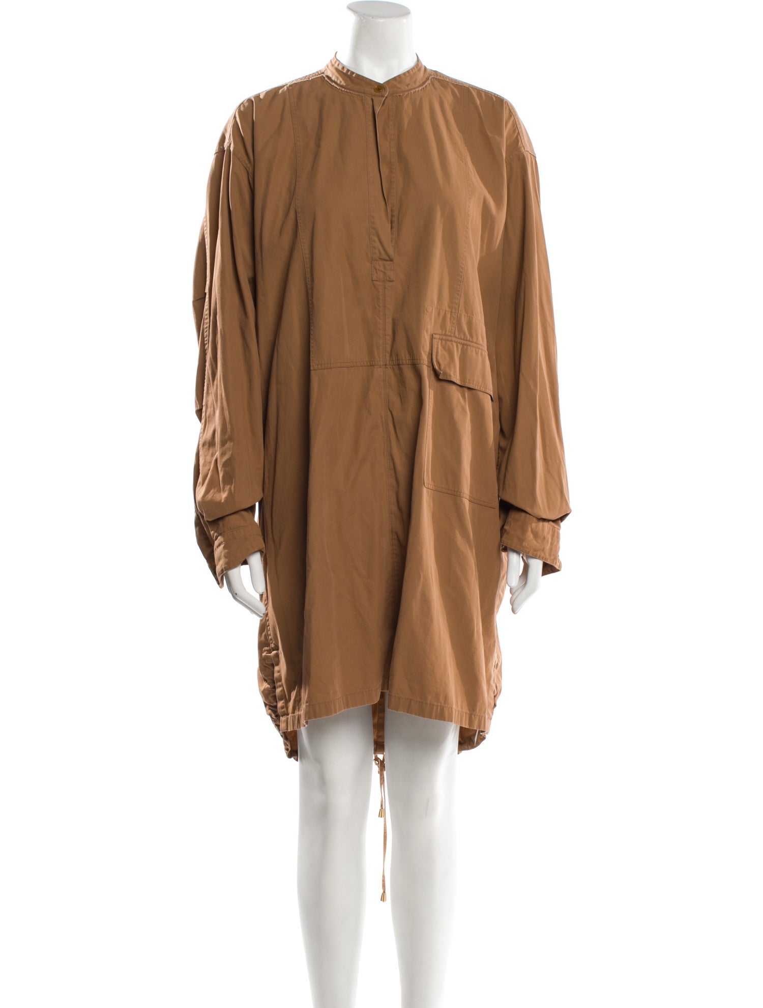 Helmut Lang Mock Neck Knee-Length Dress