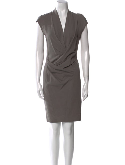 Helmut Lang V-Neck Knee-Length Dress