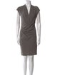Helmut Lang V-Neck Knee-Length Dress