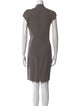 Helmut Lang V-Neck Knee-Length Dress