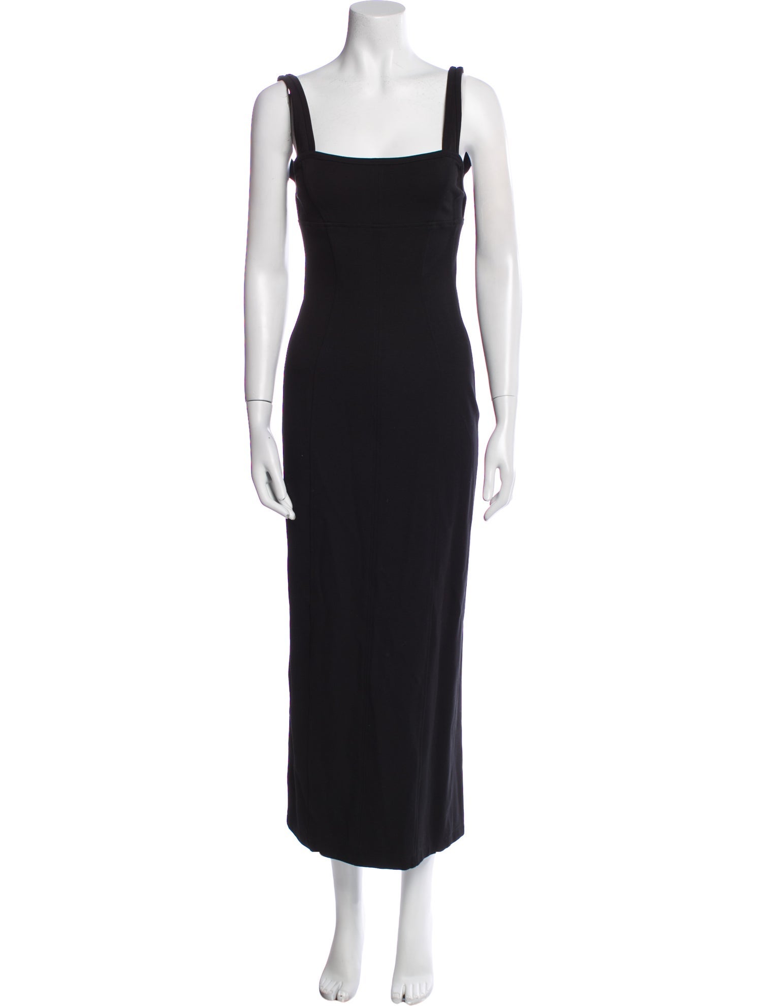 Helmut Lang Square Neckline Long Dress