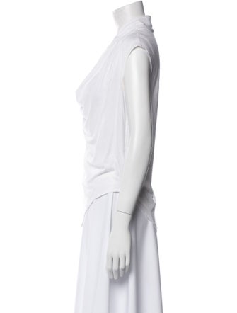 Helmut Lang Cowl Neck Short Sleeve T-Shirt