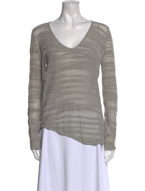 Helmut Lang Tie-Dye Print V-Neck Tunic