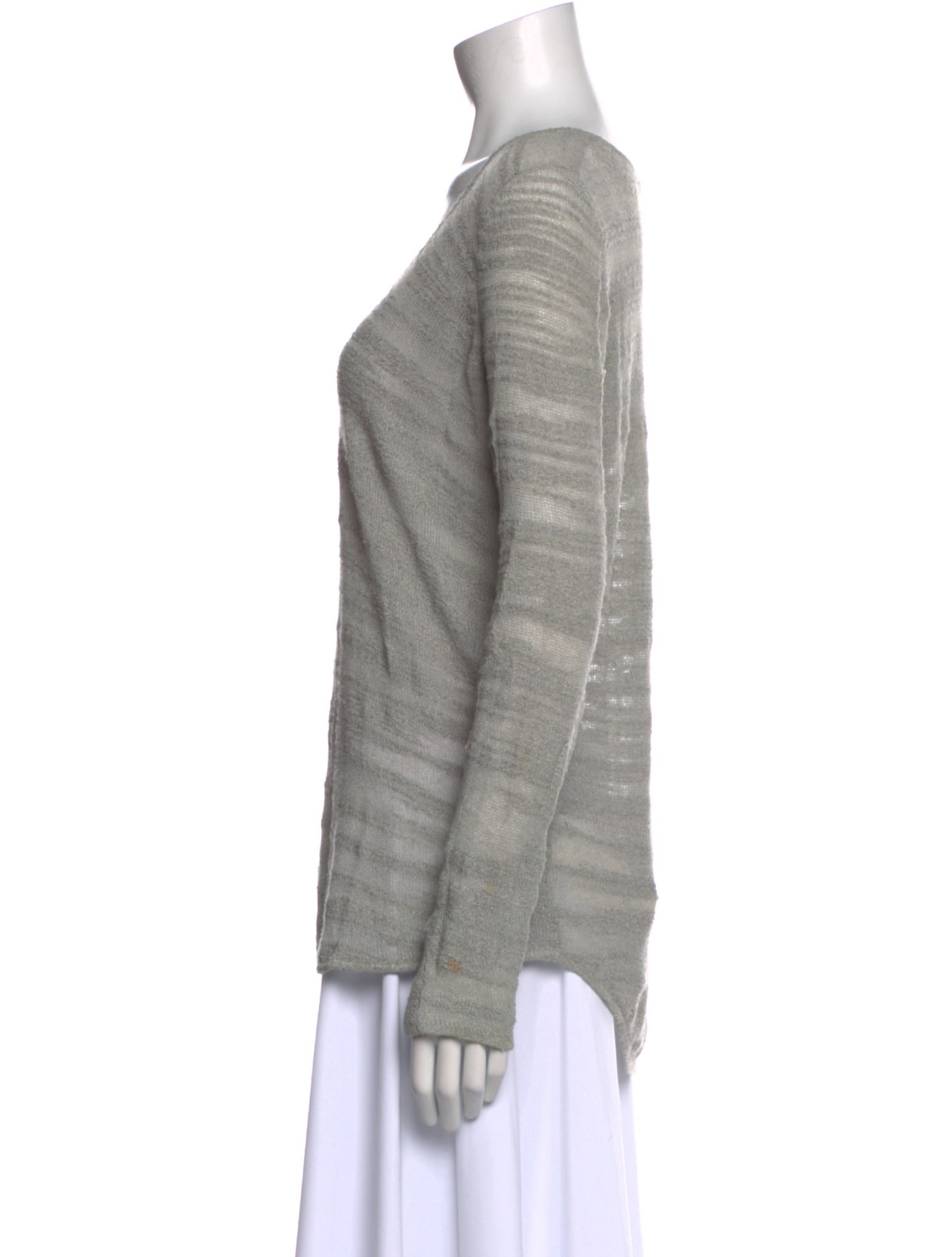 Helmut Lang Tie-Dye Print V-Neck Tunic