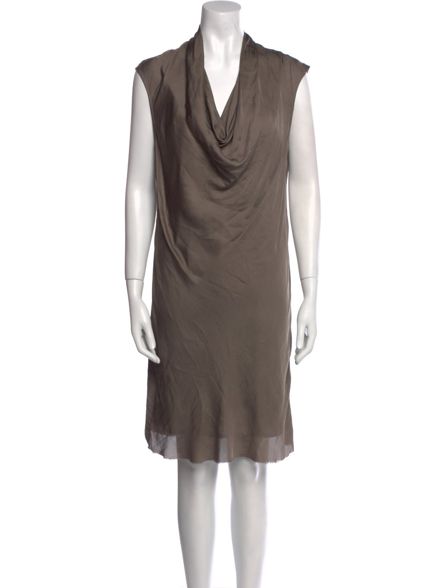Helmut Lang Cowl Neck Knee-Length Dress
