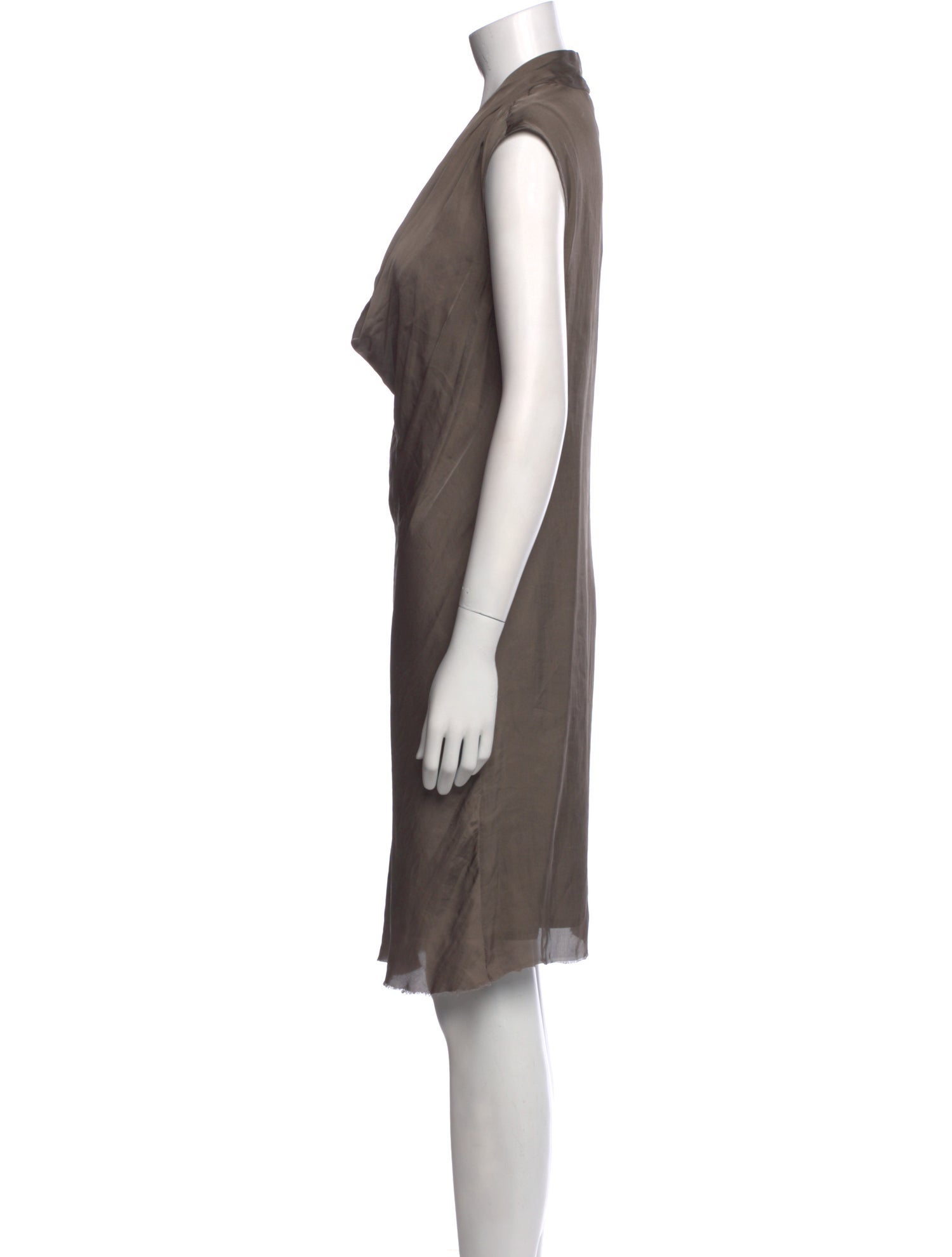 Helmut Lang Cowl Neck Knee-Length Dress