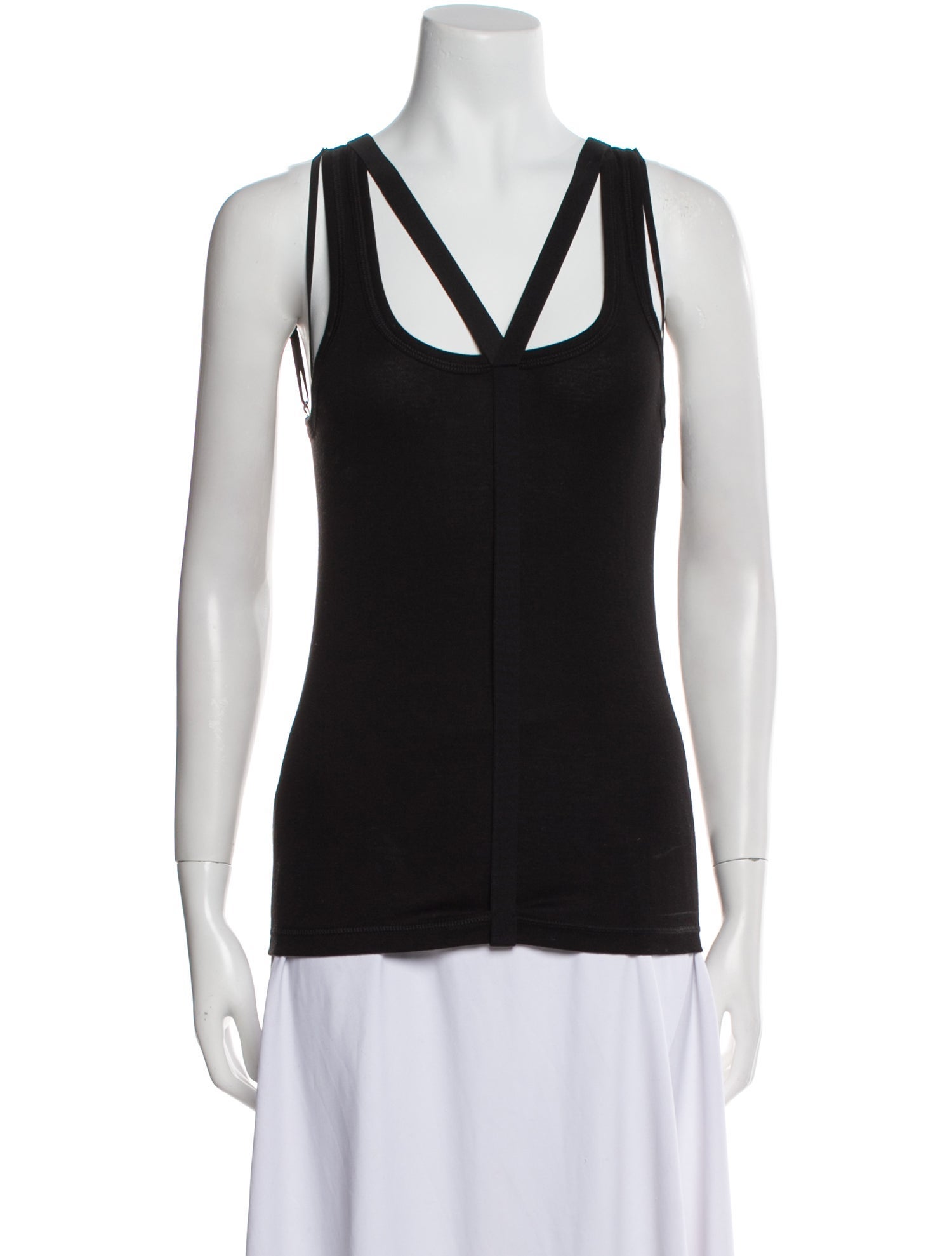Helmut Lang V-Neck Sleeveless Top
