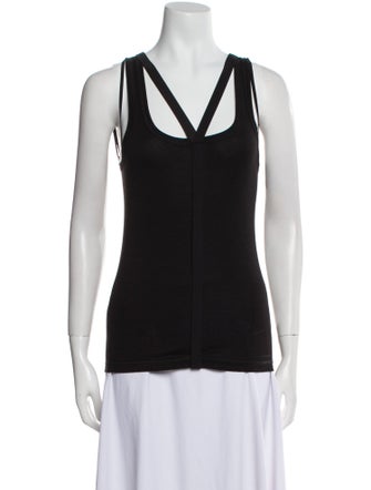 Helmut Lang V-Neck Sleeveless Top