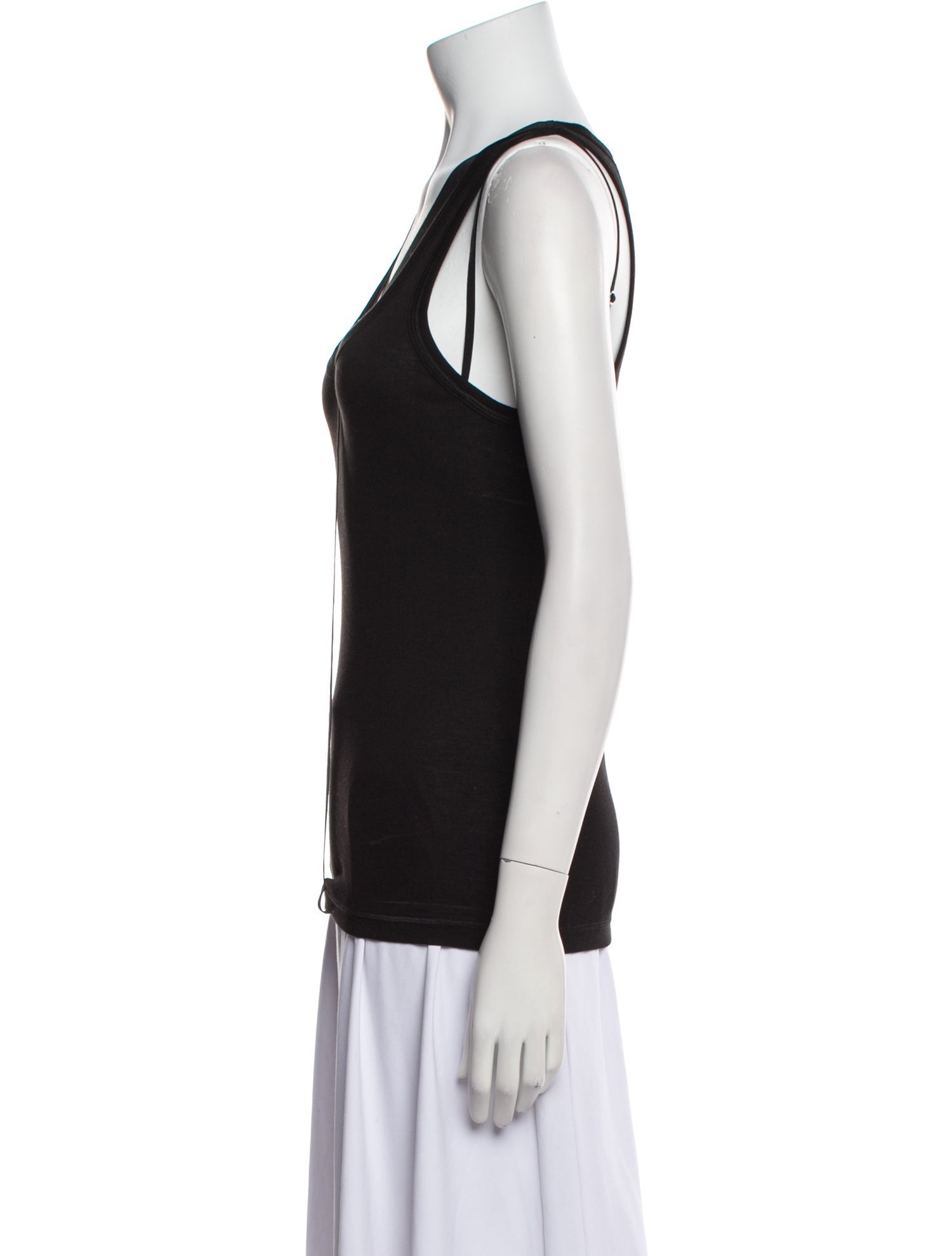 Helmut Lang V-Neck Sleeveless Top