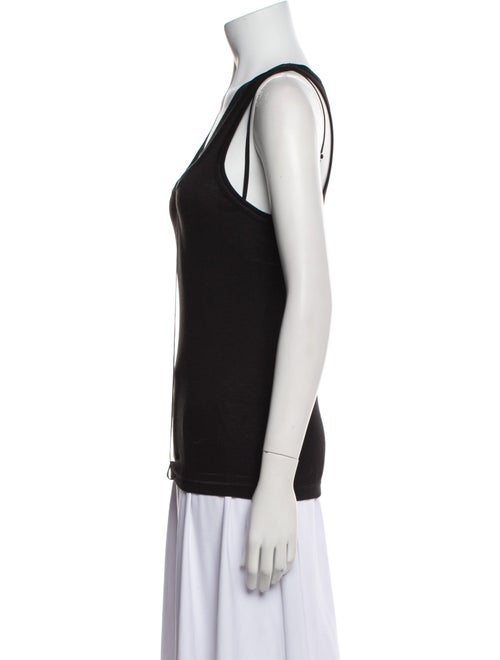 Helmut Lang V-Neck Sleeveless Top