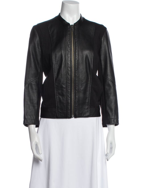 Helmut Lang Lamb Leather Bomber Jacket