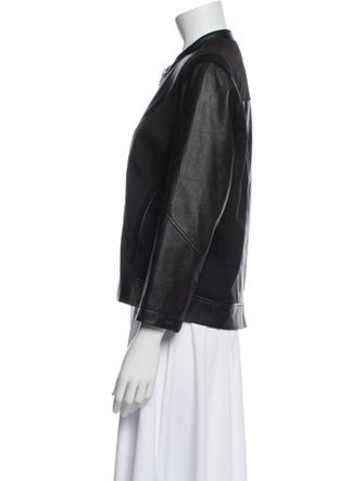 Helmut Lang Lamb Leather Bomber Jacket