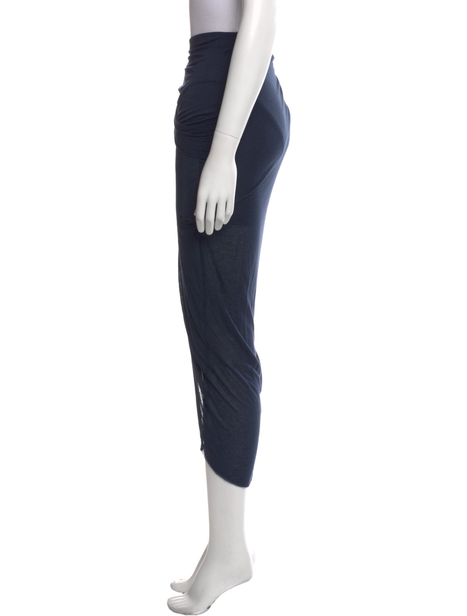 Helmut Lang Ruffle Embellishment Midi Length Skirt