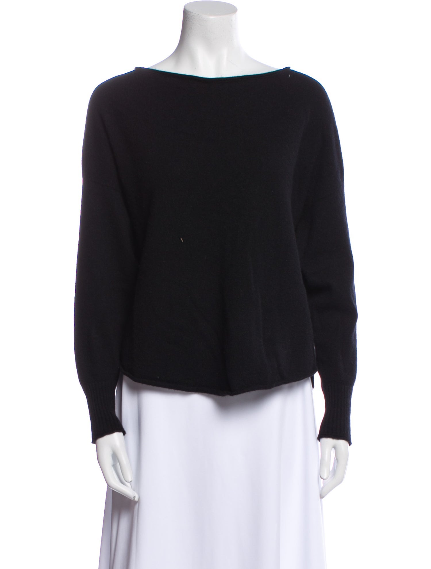 Helmut Lang Cashmere Bateau Neckline Sweater