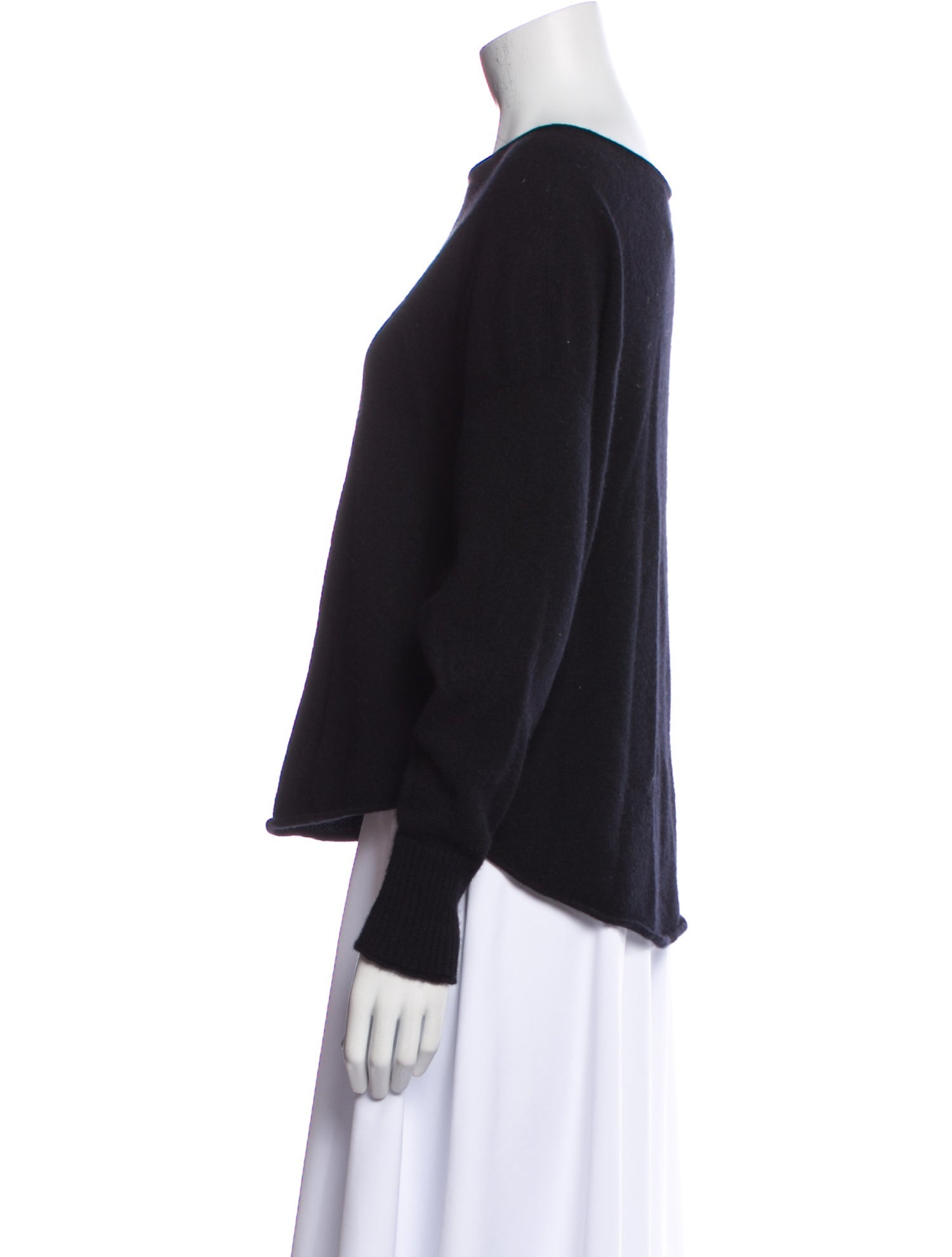 Helmut Lang Cashmere Bateau Neckline Sweater