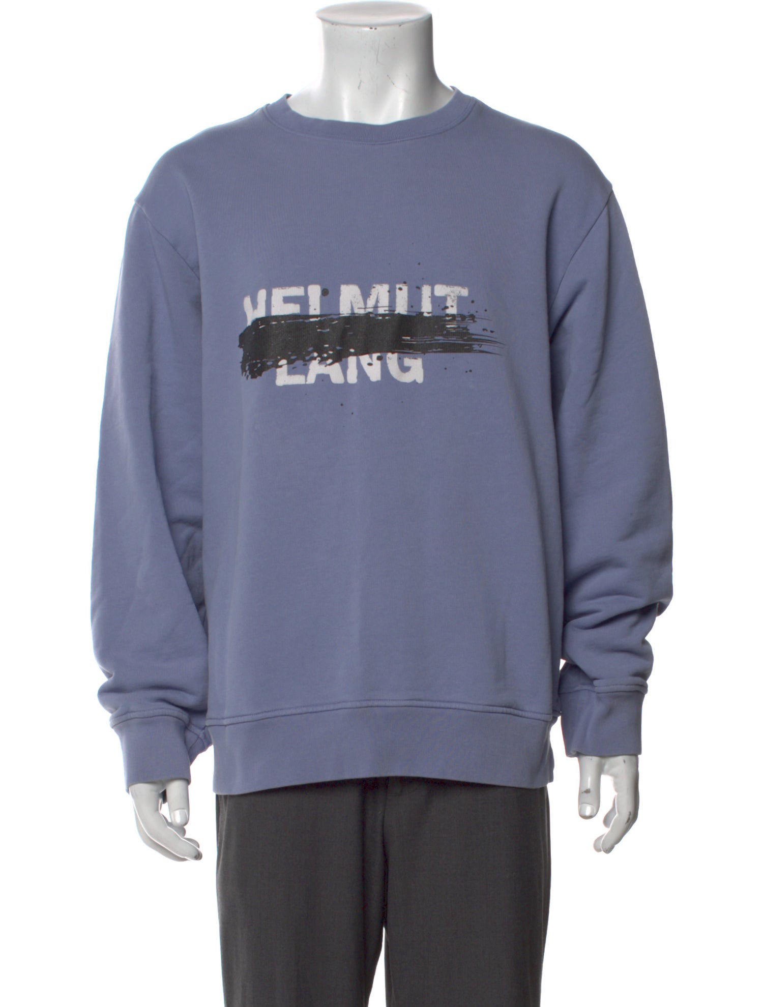 Helmut Lang Graphic Print Crew Neck Sweatshirt