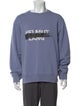 Helmut Lang Graphic Print Crew Neck Sweatshirt