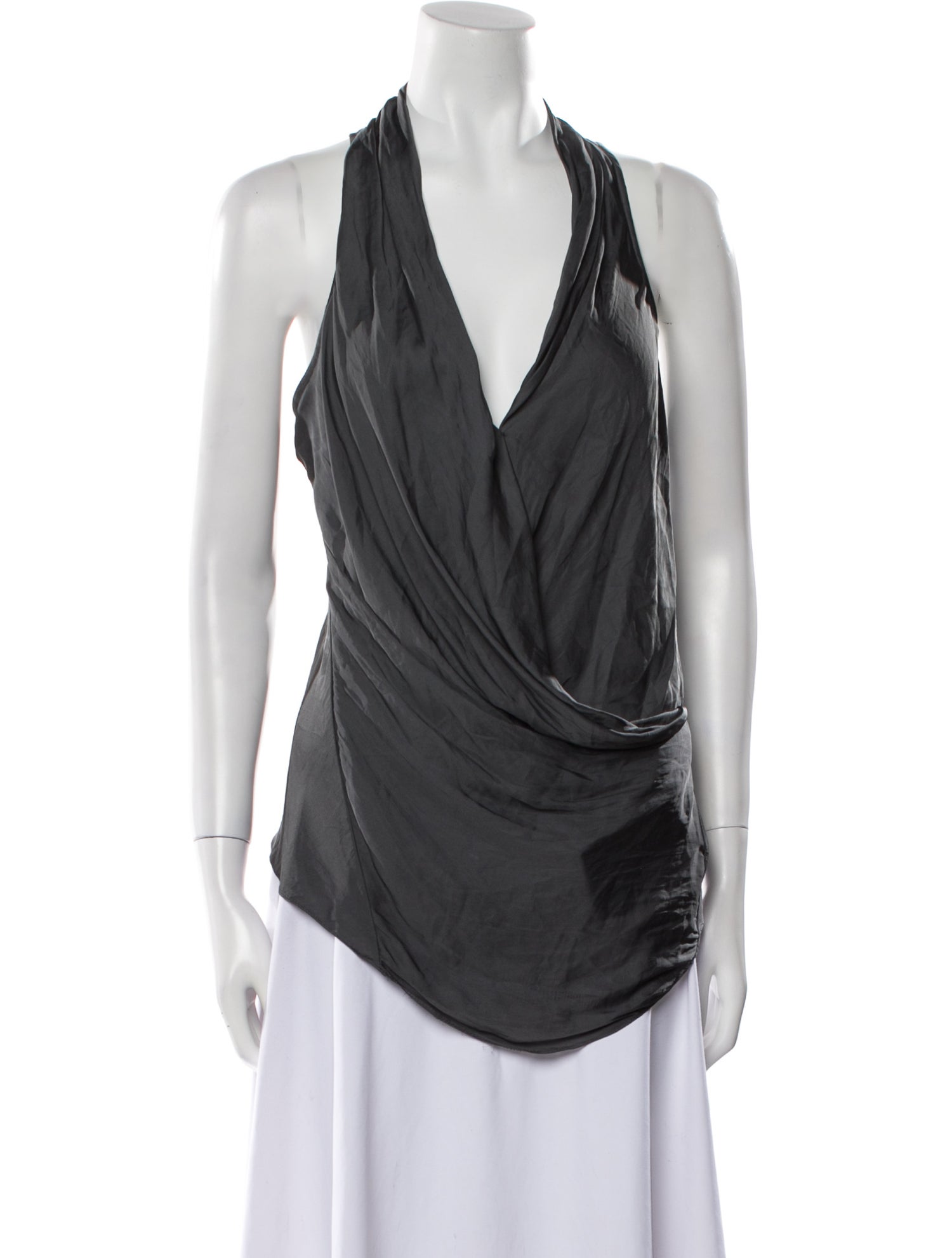Helmut Lang Cowl Neck Sleeveless Blouse