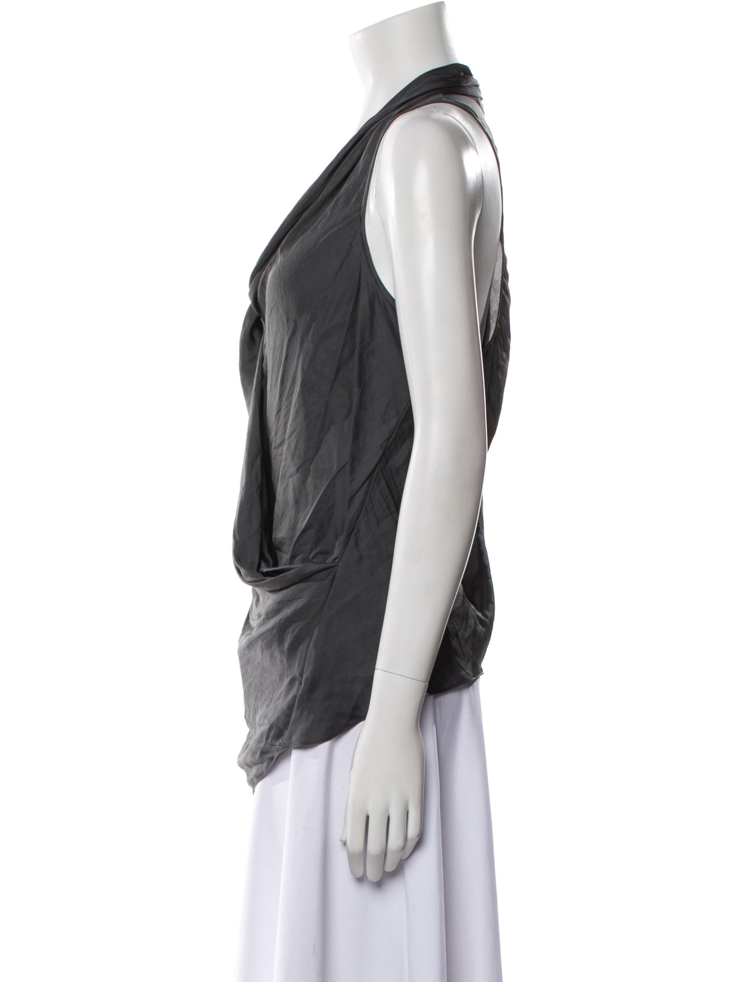 Helmut Lang Cowl Neck Sleeveless Blouse