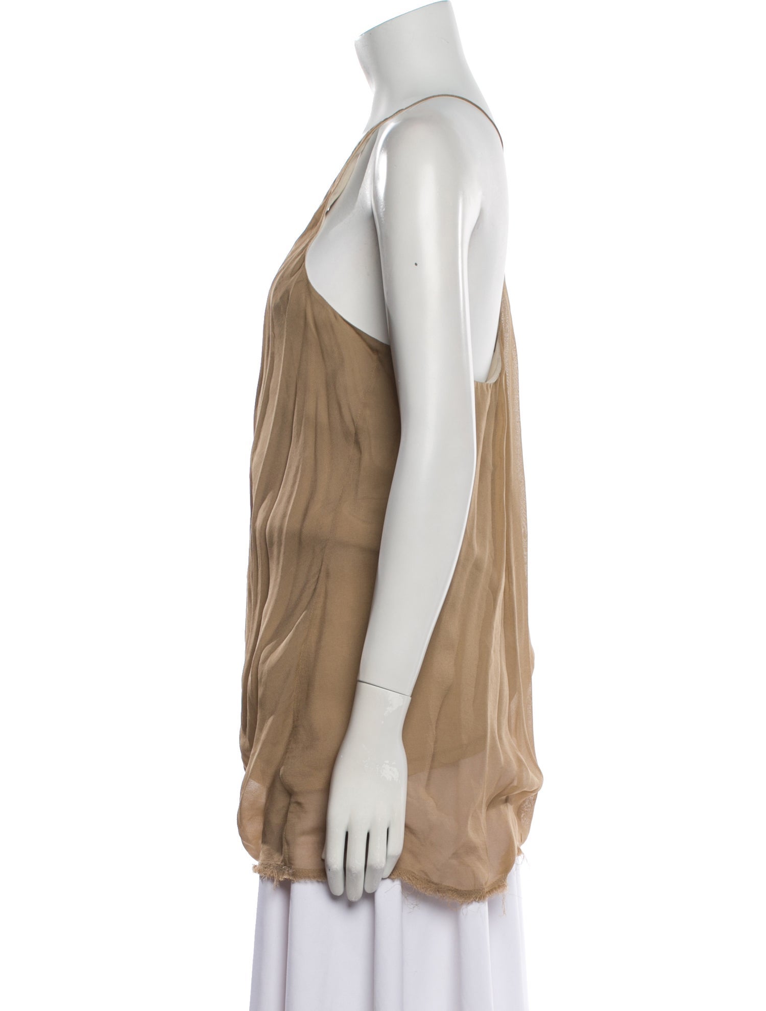 Helmut Lang One-Shoulder Sleeveless Tunic