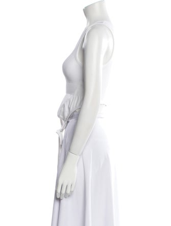 Helmut Lang Scoop Neck Sleeveless Top