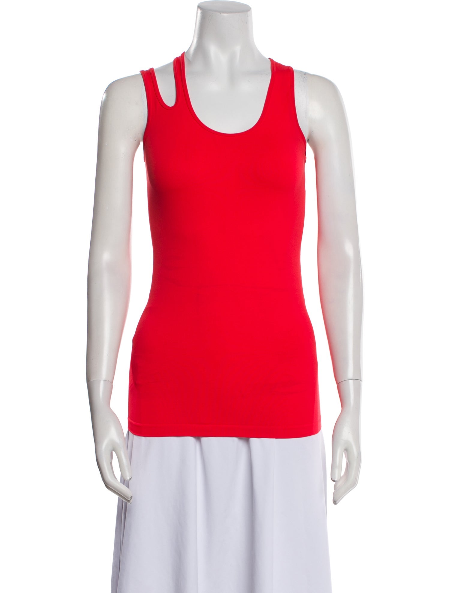 Helmut Lang Nylon Scoop Neck Top