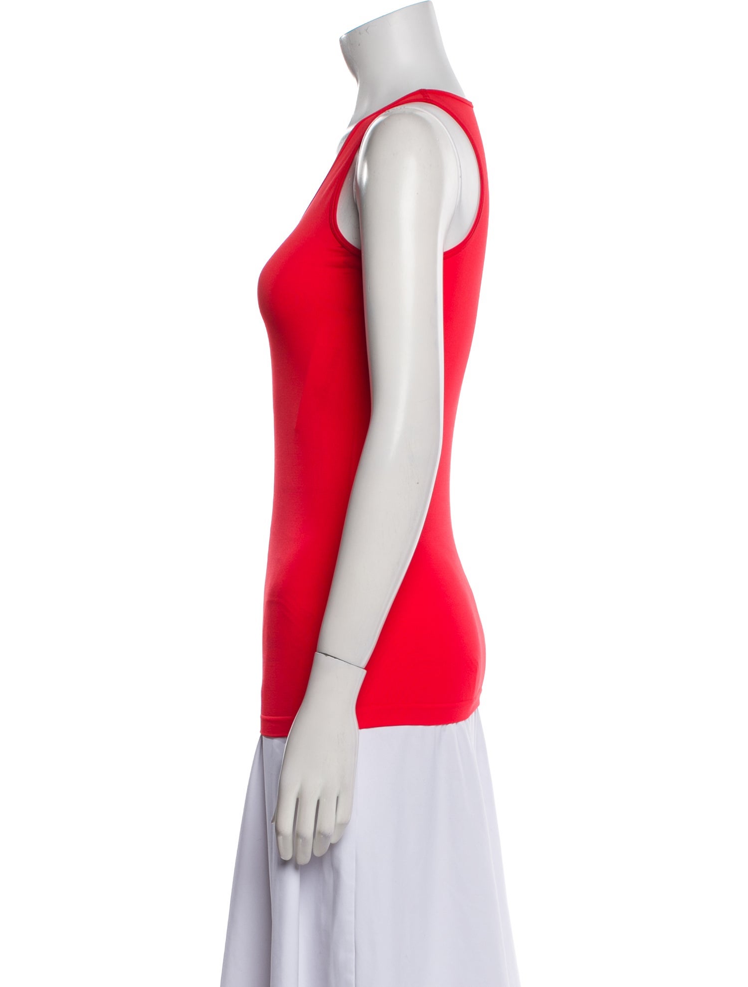 Helmut Lang Nylon Scoop Neck Top