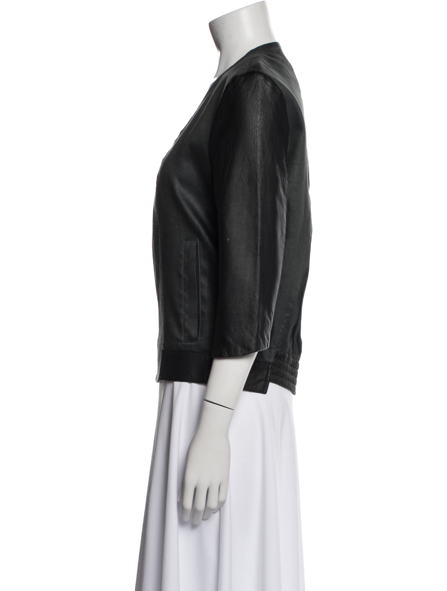 Helmut Lang Linen Bomber Jacket