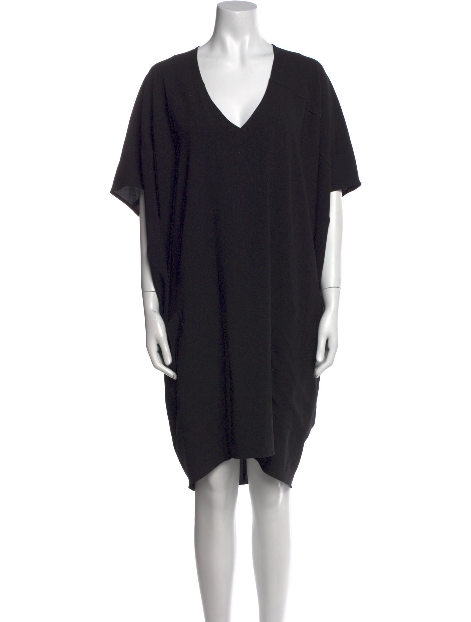 Helmut Lang V-Neck Knee-Length Dress