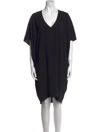 Helmut Lang V-Neck Knee-Length Dress