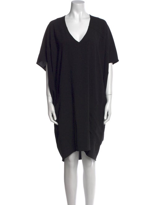 Helmut Lang V-Neck Knee-Length Dress