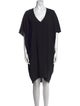 Helmut Lang V-Neck Knee-Length Dress