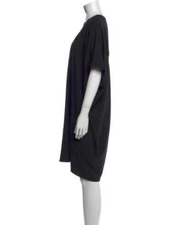 Helmut Lang V-Neck Knee-Length Dress