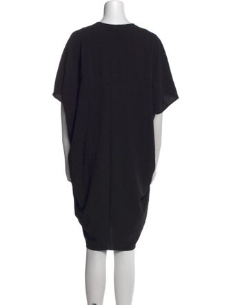 Helmut Lang V-Neck Knee-Length Dress