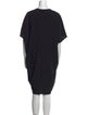 Helmut Lang V-Neck Knee-Length Dress