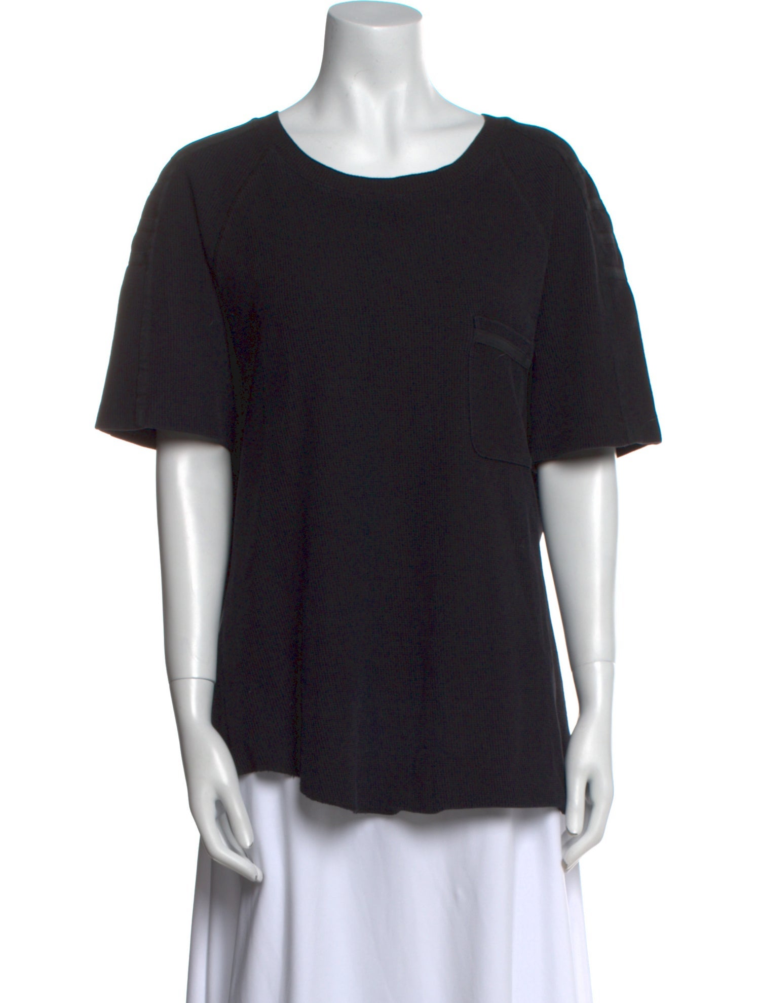 Helmut Lang Scoop Neck Short Sleeve T-Shirt