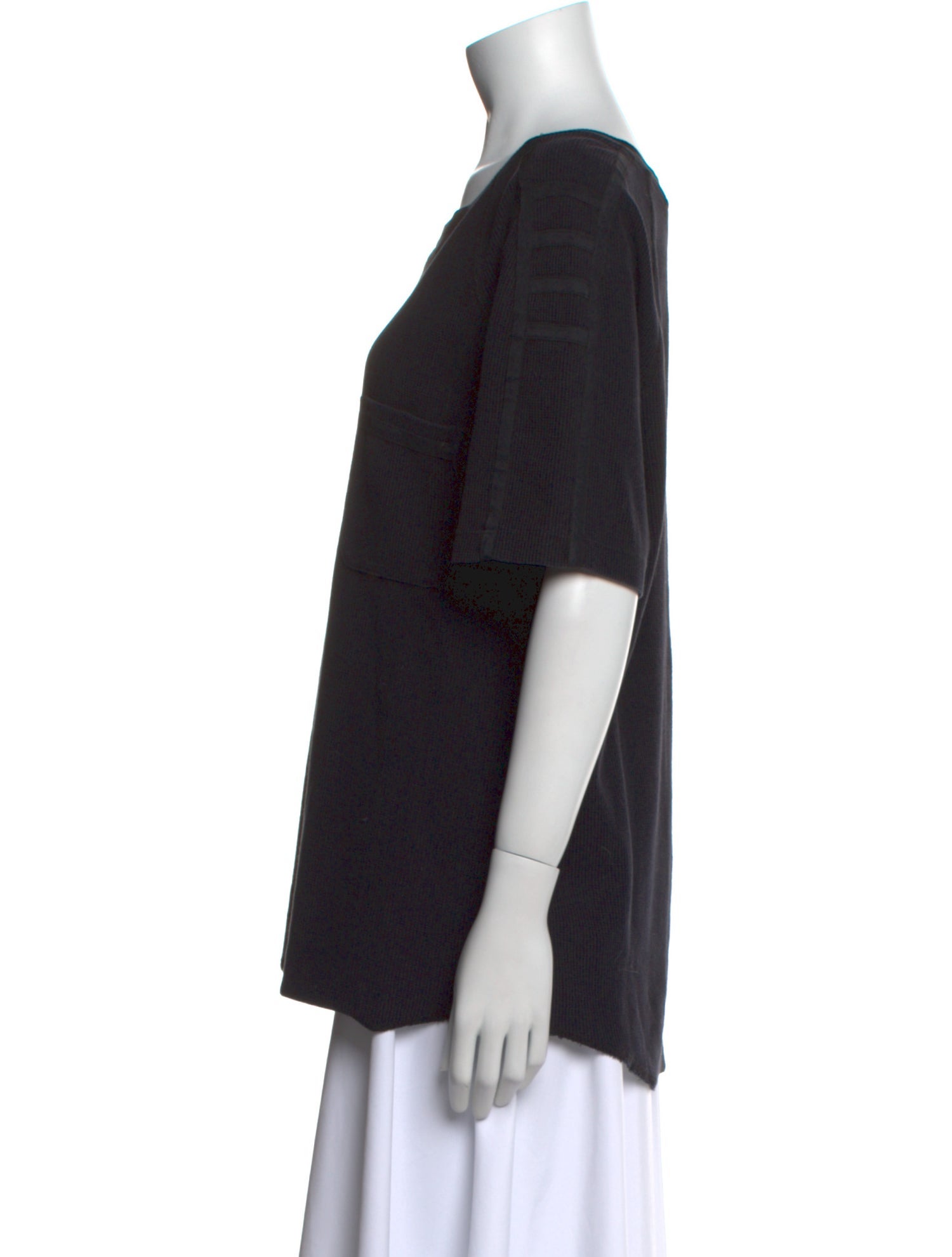 Helmut Lang Scoop Neck Short Sleeve T-Shirt