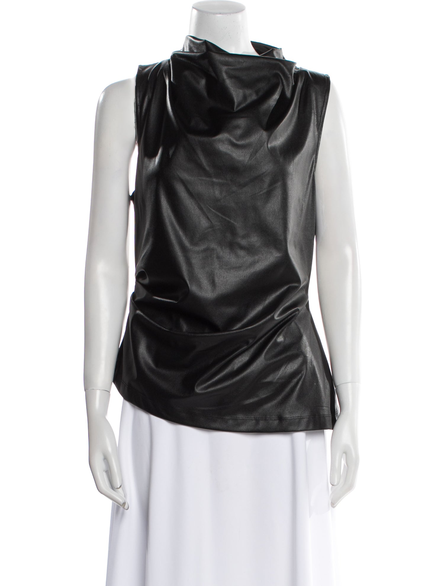 Helmut Lang Cowl Neck Sleeveless Blouse