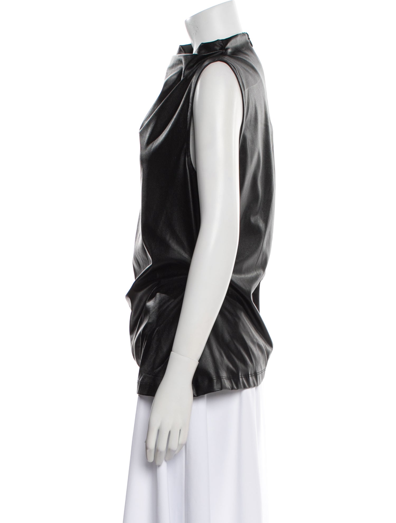 Helmut Lang Cowl Neck Sleeveless Blouse