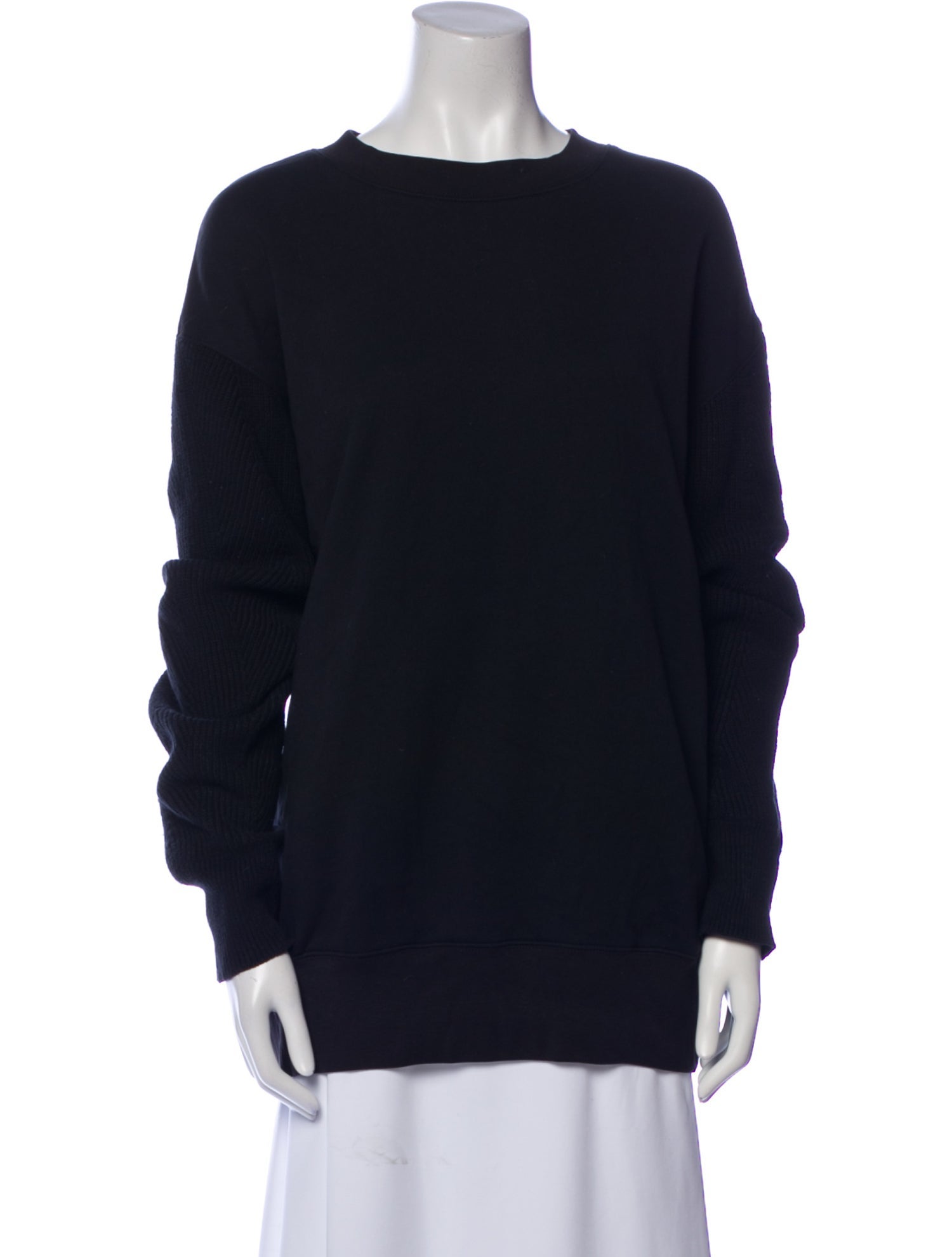 Helmut Lang Bateau Neckline Long Sleeve Sweatshirt