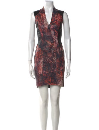 Helmut Lang Goat Leather Mini Dress