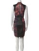 Helmut Lang Goat Leather Mini Dress