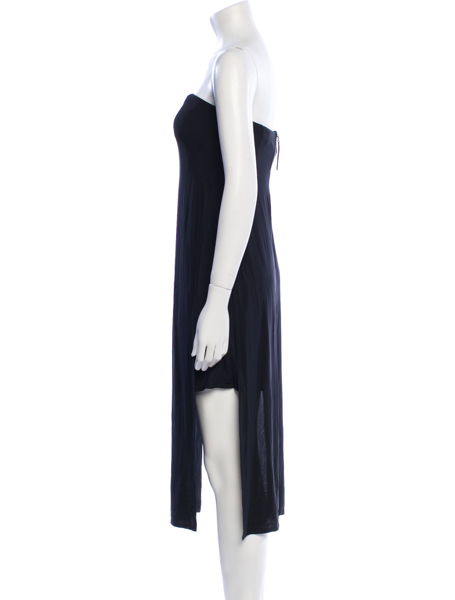 Helmut Lang Strapless Knee-Length Dress
