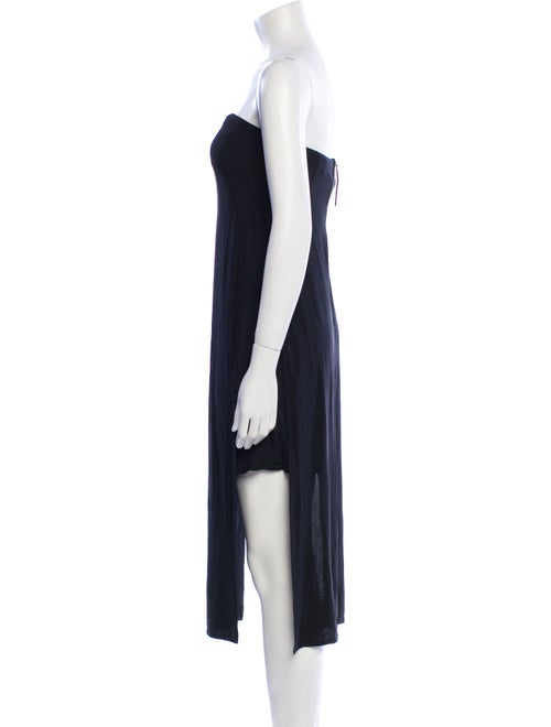 Helmut Lang Strapless Knee-Length Dress