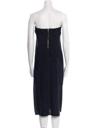 Helmut Lang Strapless Knee-Length Dress
