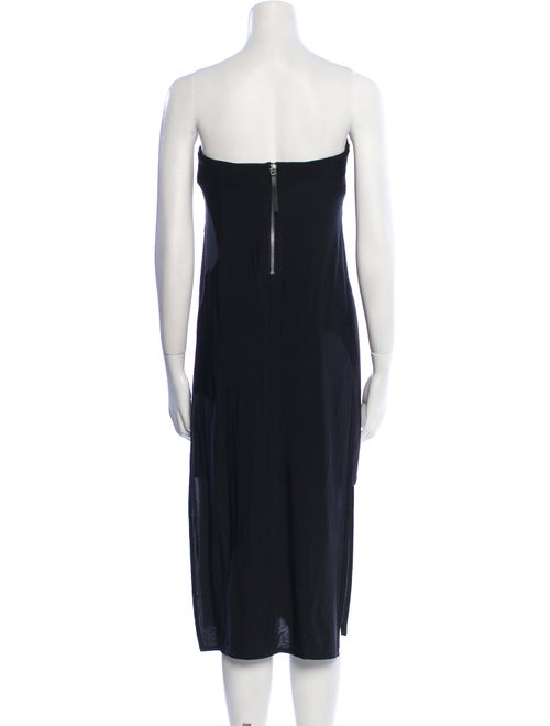 Helmut Lang Strapless Knee-Length Dress