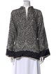 Helmut Lang Printed V-Neck Sweatshirt