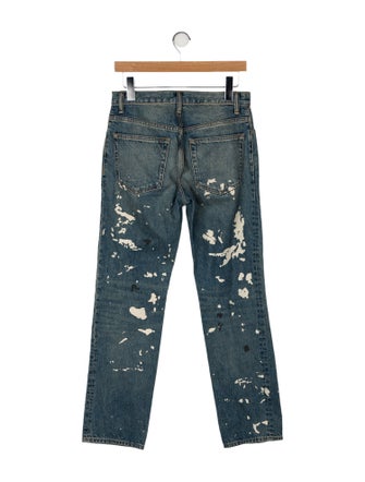 Helmut Lang Mid-Rise Straight Leg Jeans