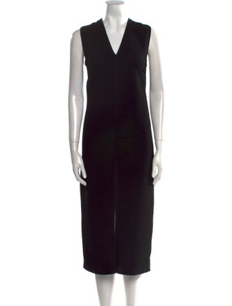Helmut Lang V-Neck Long Dress